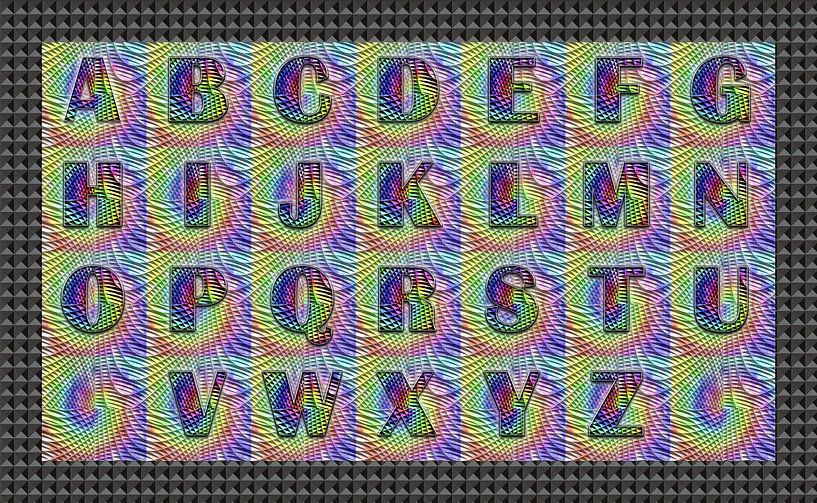 Alphabet No. 26 "Fabric baffled" von L.A.B.