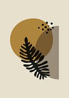 Quiet - abstracte vormen met botanische details