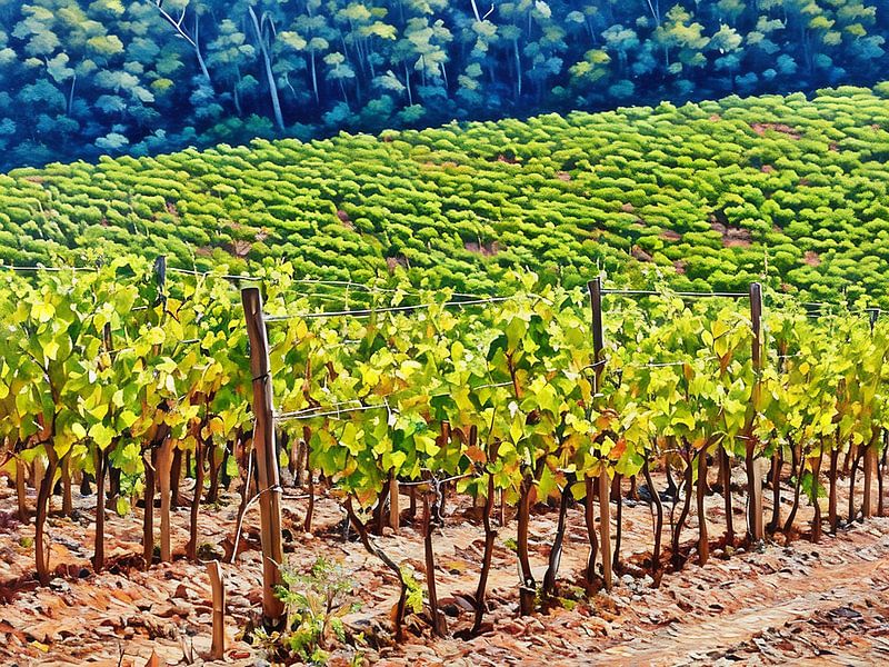 Under the Vineyard Shade by Sergio Pazzano