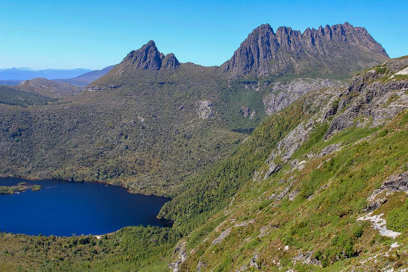 Vue depuis le belvédère Marion sur Cradle Mountain par Daphne de Vries