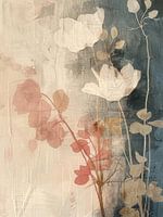 Botanical abstract in Japandi style