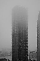 The Red Apple in de mist