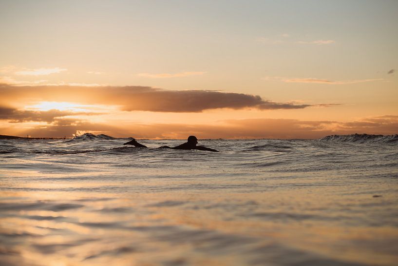 Sunset surf Domburg 3 by Andy Troy