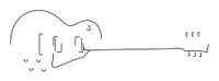 Guitar Silhouette (Les Paul-style)