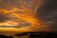 Sonnenuntergang auf den Lofoten, Norwegen