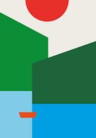 A lake, mountains and a boat