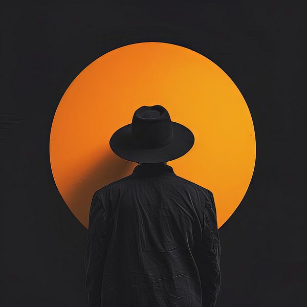 Coucher de soleil et silhouette par Poster Art Shop