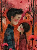 Jonge Liefde in Herfstkleuren