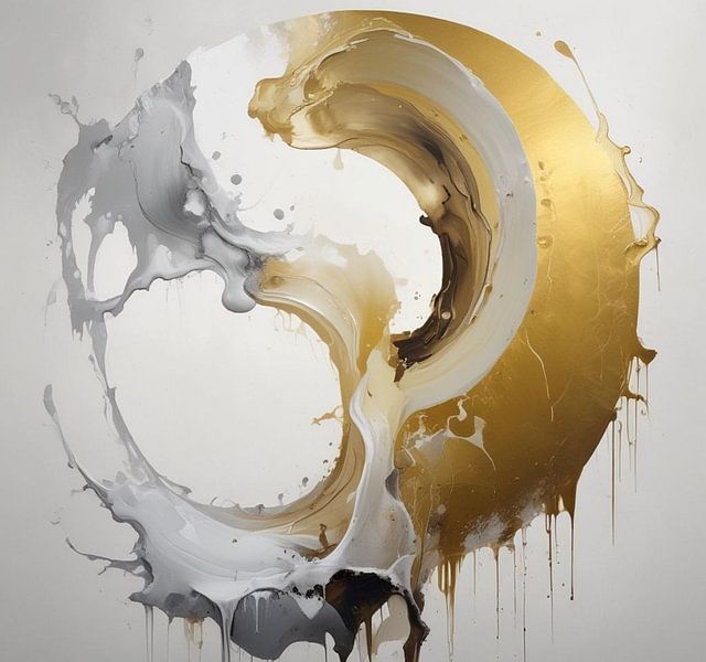 Minimalism abstract semi-circles. by J.a Dijkstra