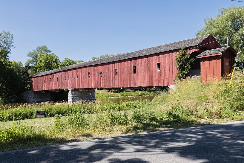 First covered bridge in Canada. by Rijk van de Kaa