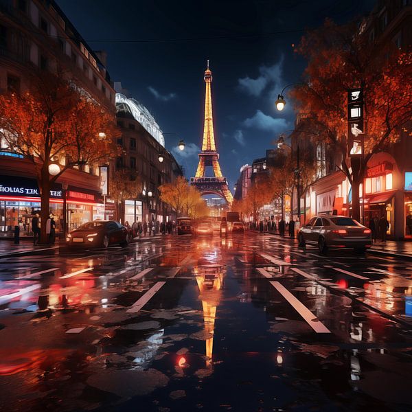 Paris bei Nacht von TheXclusive Art