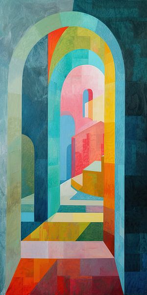 Neon Abstrakte Malerei von Wunderbare Kunst