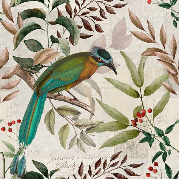 Herbst Impression Mit Vogel von Andrea Haase