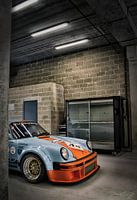 Porsche 934 RSR race car in the pits of Spa Francorchamps