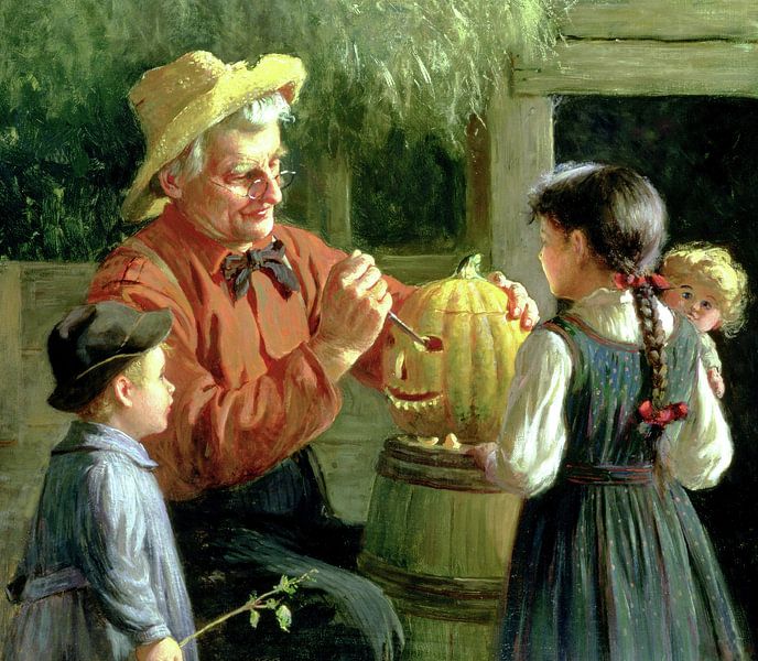 Abbott Fuller Graves,Jack o Lantern, Wandkunst von finemasterpiece