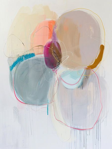 Peinture abstraite colorée par Zen et Plus