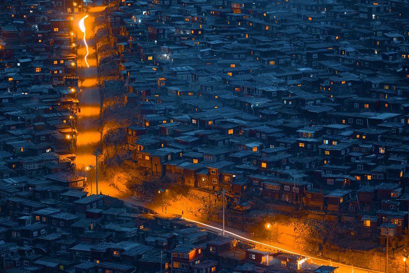 Lumières du collège Bouddha par TIANQI 