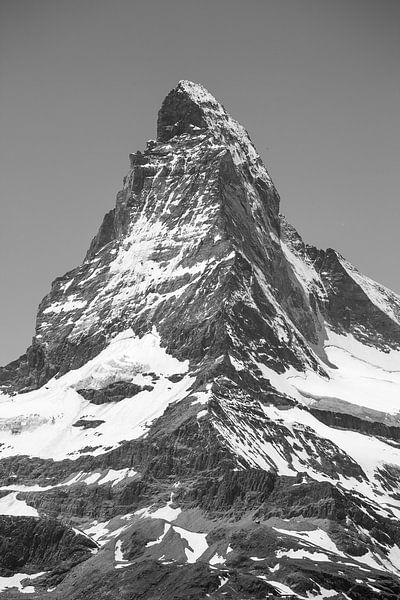Hörnligraat Matterhorn black and white by Menno Boermans
