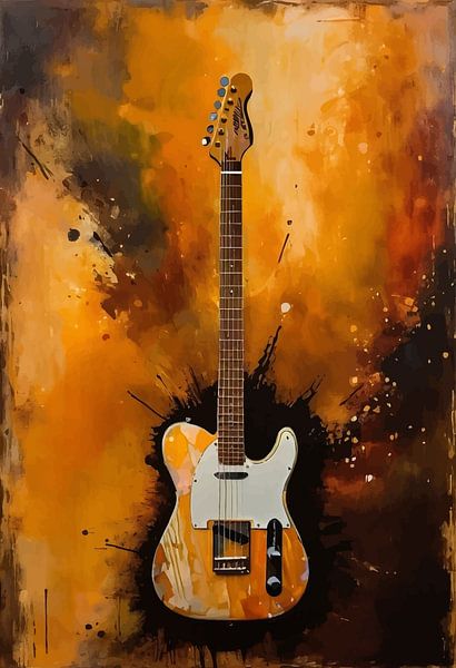 Elektrische Gitarre Abstrakte Kunst von MIROKKU