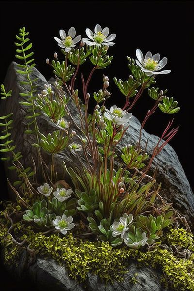 Alpine wildflowers by Vythryd Arts