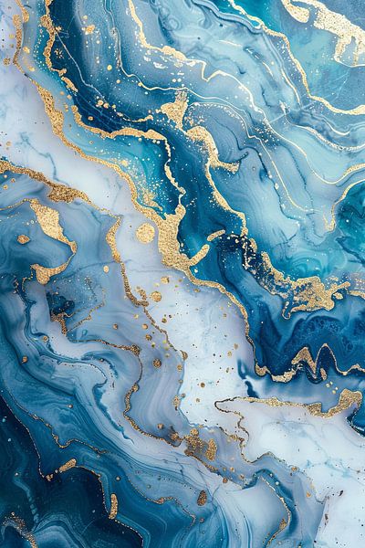 Goldener Marmor von Poster Art Shop