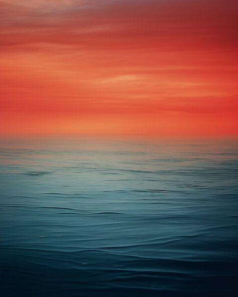 Goldenes Licht über dem Meer von fernlichtsicht