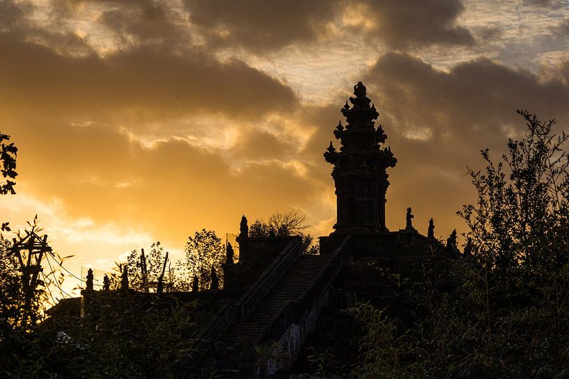 Sonnenuntergang in Pairi Daiza von Esmeralda van Opdorp-de Klerk