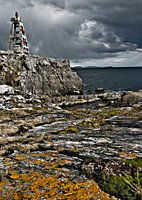Baken langs het Beagle kanaal