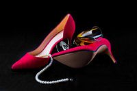 Stilleven rode schoenen