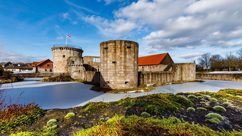 The moated castle of Friedewald in Hesse by Roland Brack