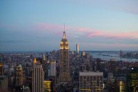 Sunset over the Empire State Building