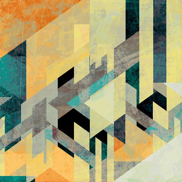 Retro Abstraktion von Mad Dog Art