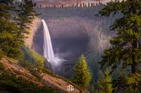 High water with setting sun