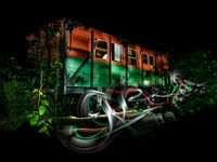 wagon de train abandonné des années 40