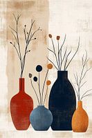 Composition de vase en tons de terre n°7