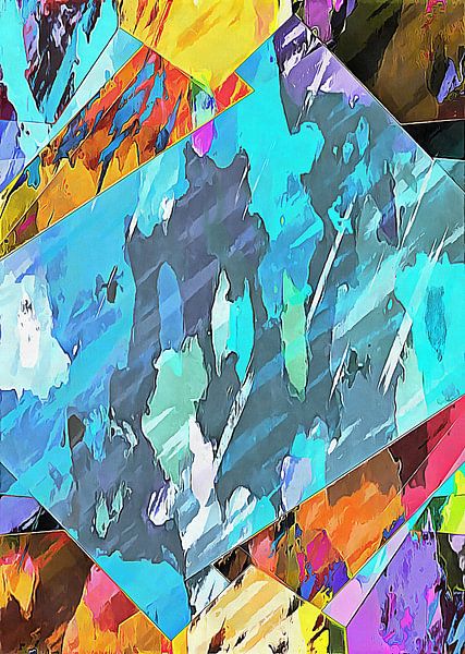 Maux de tête expérimentaux multicolores 19 par Dorothy Berry-Lound