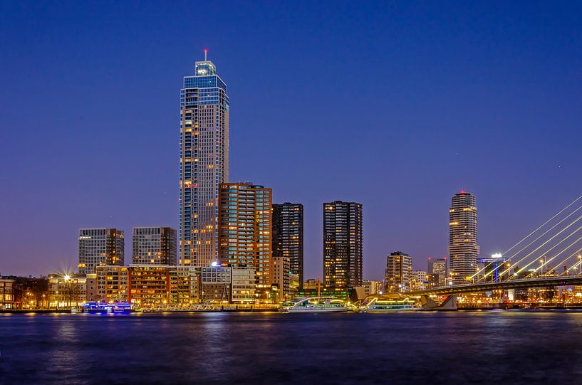 La Nouvelle Maas un lundi bleu par Frans Blok - des photos, de l'art et des autres décorations murales