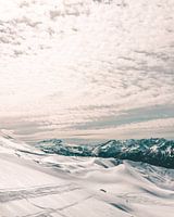 Winter view over the French Alps around Saint Francois Longchamp