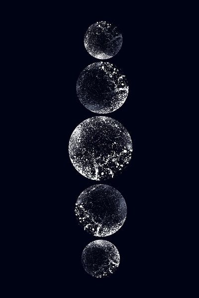 Phases de la lune - sombre par Cats & Dotz