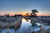 Coucher de soleil Wierdense ven - Pays-Bas 