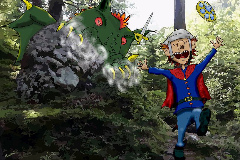 The Forest Dragon by HEUBEERE Cartoons