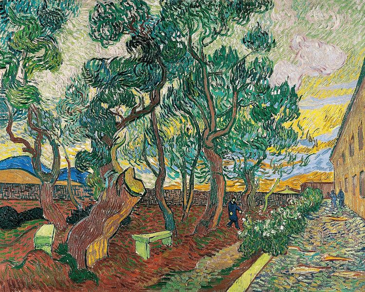 Der Garten des St. Pauls Krankenhauses, Vincent van Gogh - 1889 von Het Archief