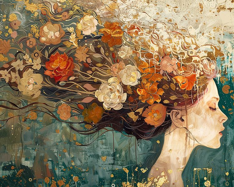 Frau von Blickfänger Gemälde