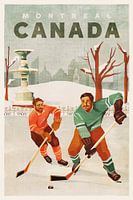 Montreal Kanada Teichhockey-Jungs