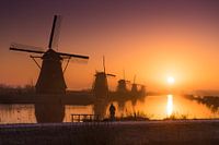 Kinderdijk Sonnenaufgang