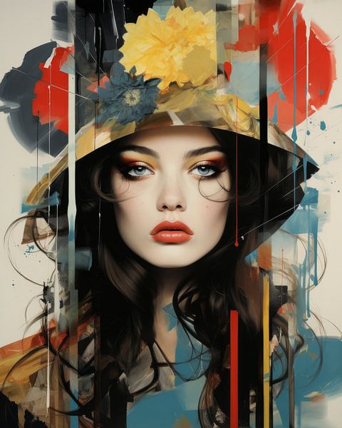 Portrait coloré et moderne &quot;Fashion&amp;quot ; par Studio Allee