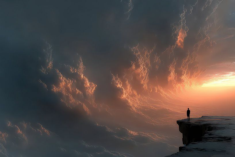 minimalism man in nature by Egon Zitter