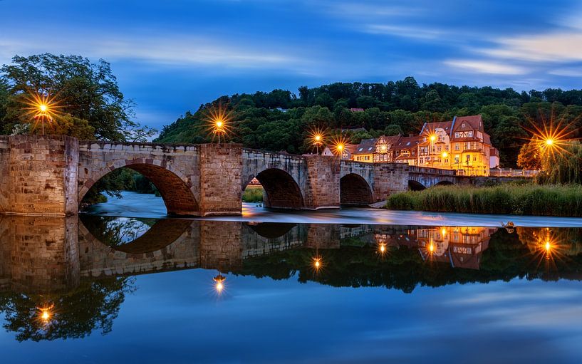 Werrabrücke bei Hannoversch Münden, Deutschland (1/4) von Adelheid Smitt