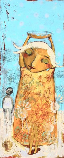 Mädchen mit skala von RAR KRAMER - Visual poet