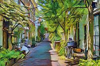 Grünes Stadtbild Haarlem